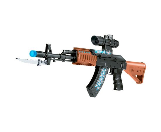 Автомат світло-звуковий ZIPP Toys AK47 ц:чорний (827B)