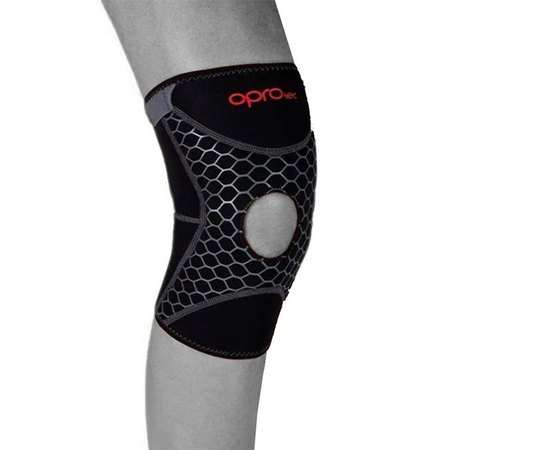 Наколенник спортивний OPROtec Knee Support with Open Patella M Black (TEC5729-MD), Розмір: M, Колір: Чорний