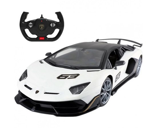 Машинка Rastar Lamborghini Aventador SVJ 1:14 ц:белый (96070 white)