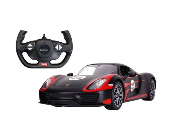 Машинка Rastar Porsche 918 Spyder 1:14 ц:черный (70770 black)