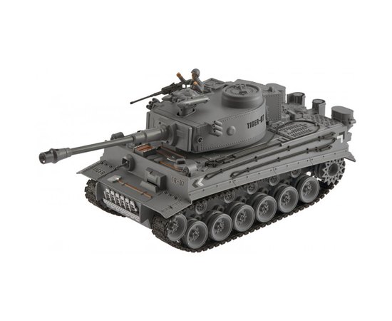 Танк ZIPP Toys GER TIGER 1:18 (789-3), Цвет: Серый