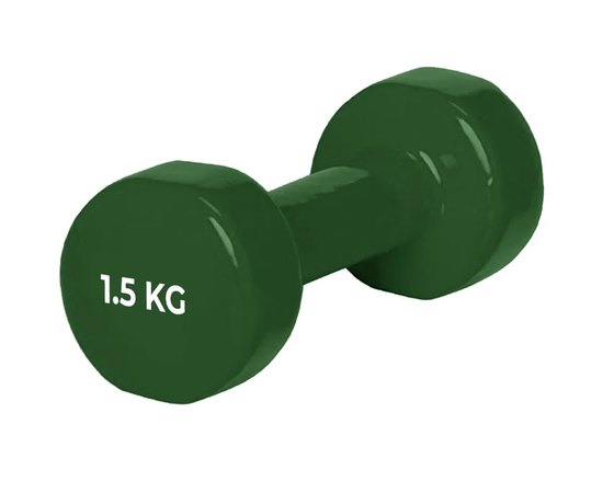 Гантель PowerPlay 4125 вінілова 1.5 кг (PP_4125_1.5kg), Вага: 1.5 кг