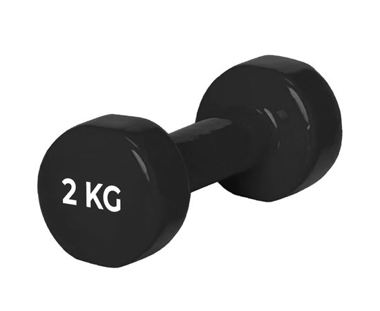 Гантель PowerPlay 4125 виниловая 2 кг (PP_4125_2kg), Вес: 2 кг