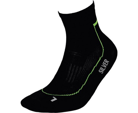 Носки InMove RUNNER DEODORANT SILVER rds.black/green .38–40, Размеры: 38-40, Цвет: Black/Green