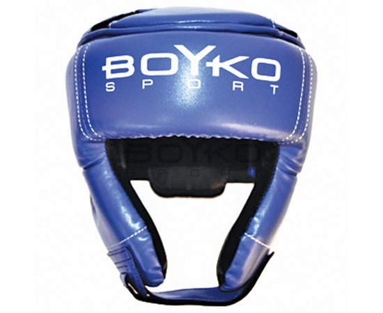 Боксерский шлем BoYko BS-№2 экокожа синий XXL (bs6246013105), Размер: XXL