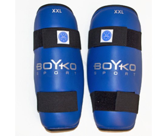 Защита ног BoYko BS - голень, для кикбоксинга, композиционная кожа, синий XXL (bs6013122105), Размер: XXL, Цвет: Синий