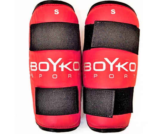 Захист ніг BoYko BS - гомілка композиційна шкіра червоний S (bs6015222301), Розмір: S, Колір: Червоний