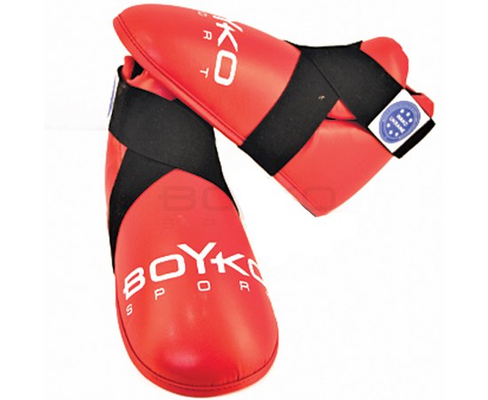 Защита ног BoYko BS - голеностоп и стопа, для кикбоксинга, красный L (bs6033402303), Размер: L, Цвет: Красный