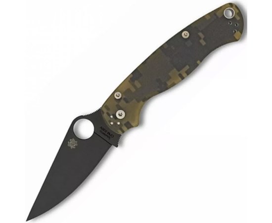 Ніж Spyderco Para-Military 2 Black Blade camo (C81GPCMOBK2), Колір: Camo, Покриття клинка: DLC