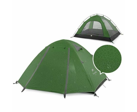 Палатка  Naturehike P-Series NH18Z033-P темно-зеленый (6927595762639)