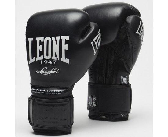 Боксерські рукавички Leone Greatest Black 12 ун. (3089_500169), Вага: 12 унцій