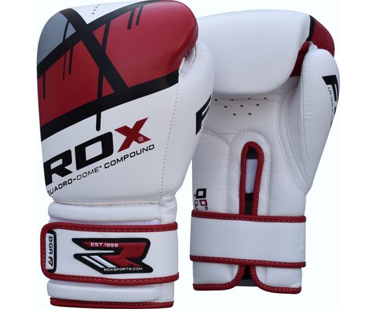 Рукавички боксерські RDX Rex Leather Red 8 ун. (3069_10128), Вага: 8 унцій