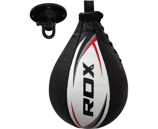 Пневмогруша боксерская RDX 2Y Boxing Speed Ball Leather Multi White/Red (541_30306)