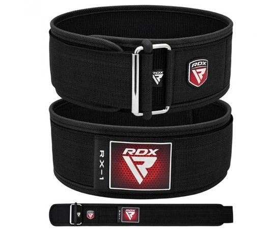 Пояс для важкої атлетики RDX RX1 Weight Lifting Belt Black L (3079_40295), Розмір: L, Колір: Чорний