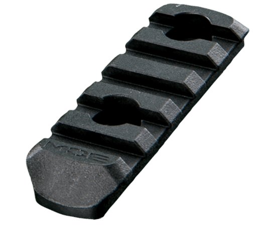 Планка пикатини Magpul MOE Polymer Rail, 5 Slots Moe Slot System - Black (MAG406-BLK)