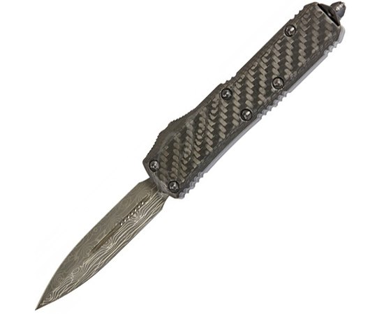 Ніж Microtech UTX-85 Double Edge Damascus CF Signature Series (232-16CFS)