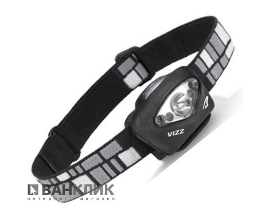 Фонарь туристический налобный Vizz LED черный (795626019986)