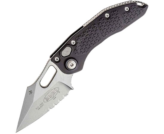 Ніж Microtech Stitch Stonewash, напівсерейтор 169-11