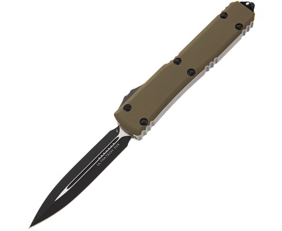 Нож Microtech Ultratech Double Edge Black Blade Tactical Signature Series, G10, od green 122-1GTODS