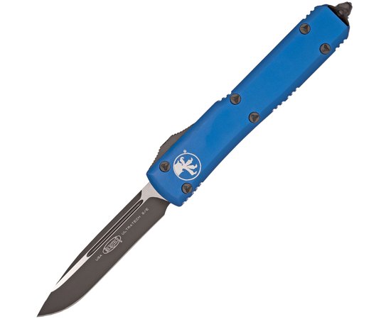 Нож Microtech Ultratech Drop Point Black Blade blue 121-1BL, Цвет : Синий, Покрытие клинка: Black