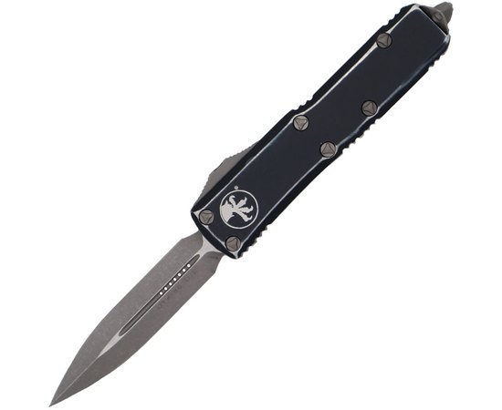 Ніж Microtech UTX-85 Double Edge Stonewash distressed black 232-10DBK