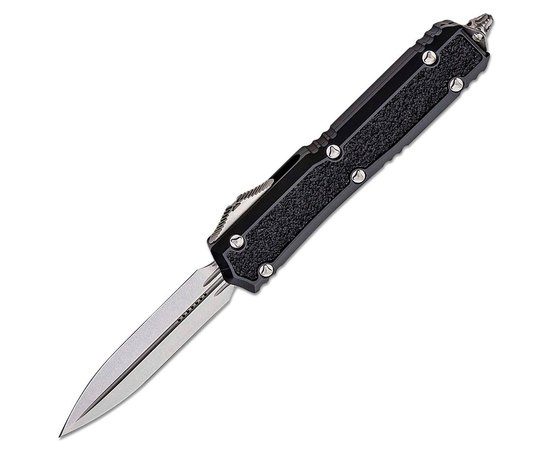 Кишеньковий ніж Microtech Makora Double Edge Stonewash Signature Series (206-10S), Колір: Чорний