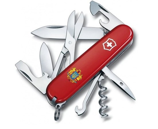 Нож Victorinox Climber Ukraine 1.3703_T0400u, Цвет : Красный