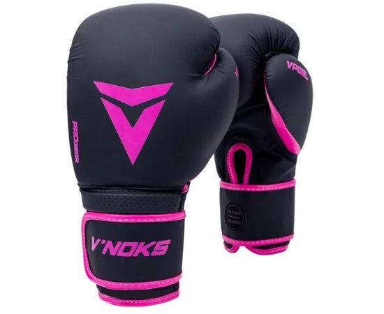 Боксерські рукавички V`Noks Ultima Black Fuxia 10 ун. (3170_60181), Вага: 10 унцій