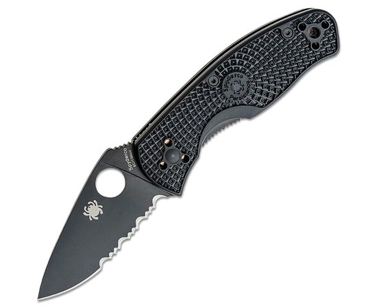 Ніж Spyderco Persistence FRN Black Blade, напівсерейтор (C136PSBBK)