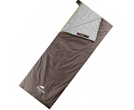 Спальний мішок Naturehike Lightweight Summer LW180 NH21MSD09, (15°C), pp XL, коричневий 6927595777985