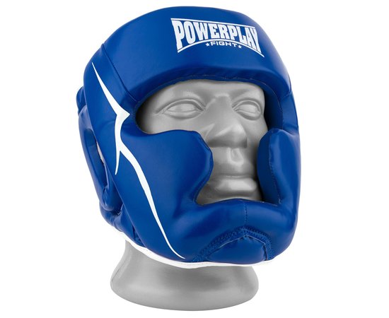 Боксерський шолом PowerPlay 3100 PU Синій XL (PP_3100_XL_Blue), Розмір: XL