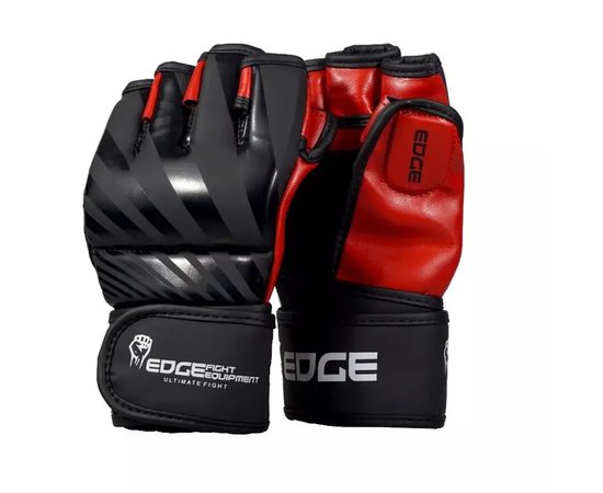 Рукавички для ММА EDGE Blade Екошкіра ERM7 Black/Red M (ERM7 M CZARN-CZERW), Розмір: M