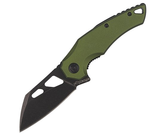 Нож Fox Atrax olive (FE-026 AOD), Цвет : Зелёный, Марка стали: 9Cr13, Материал рукояти: Алюминий