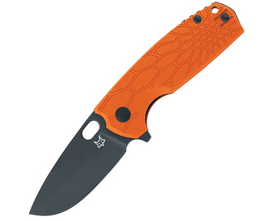 Нож Fox Core orange (FX-604 OR), Цвет : Оранжевый, Марка стали: N690Co, Материал рукояти: FRN (Fiberglass Reinforced Nylon)