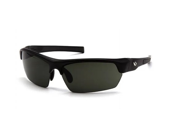 Окуляри захисні 2в1 Venture Gear Tensaw Polarized чорно-зелені (3ТЕНС-21П), Колір оправи: Чорний, Колір лінз: Темно-зелений