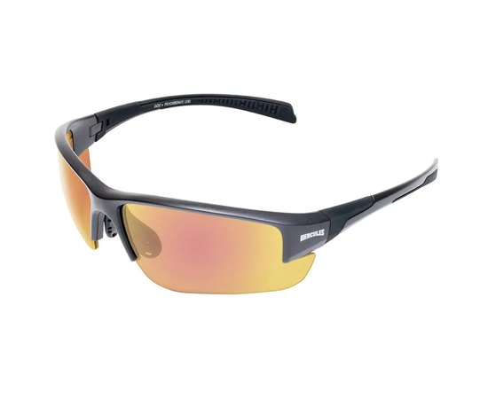 Очки защитные Global Vision Hercules-7 Photochromic (Anti-Fog) красные зеркальные (1ГЕР724-91), Цвет оправы: Чёрный, Цвет линз: Красный