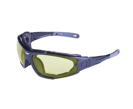 Окуляри захисні Global Vision Shorty Photochromic (yellow) Anti-Fog (1ШОРТ24-30), Колір оправи: Фіолетовий, Колір лінз: Жовтий