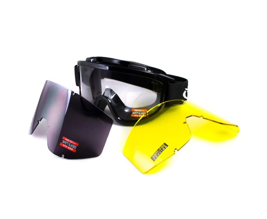 Очки защитные Global Vision Wind-Shield 3 lens KIT Anti-Fog (GV-WIND3-KIT1)