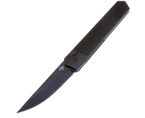 Нож Boker Plus Kwaiken Grip Auto Black 01BO474, Цвет : Чёрный, Марка стали: D2, Материал рукояти: Алюминий