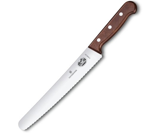 Ніж кухонний Victorinox Wood Bread&Pastry 22см хвиль. з дерев. ручкою 5.2930.22G