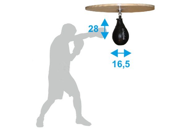 Боксерська груша BoYko BS Надувна №2, екошкіра, для "спід біг" платформи, 28х16.5 см (bs0623021002)