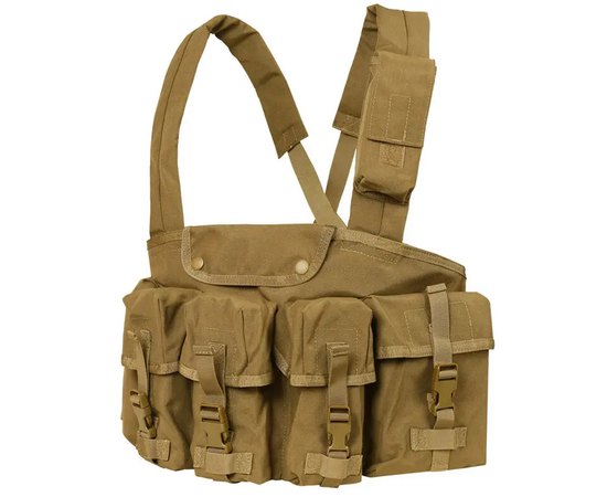 Розвантажувальна система Condor Seven Pocket Chest Rig coyote brown CR-498, Колір : Койот