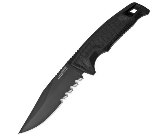 Ніж SOG Recondo FX Partially Serrated, Black (17-22-02-57), Колір: Чорний, Марка сталі: 440C, Матеріал рукояті: GRN/Пластик