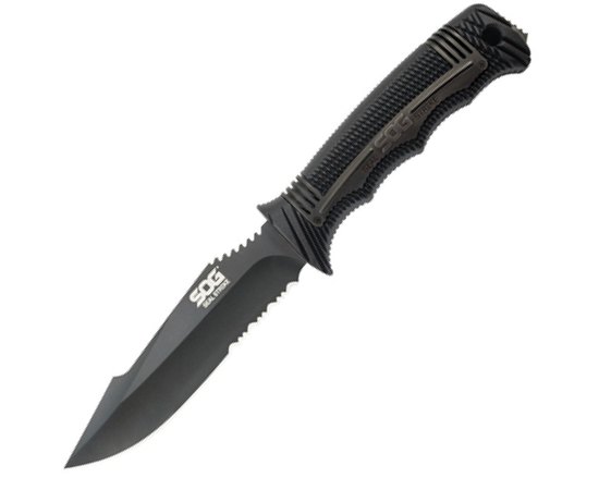 Нож SOG SEAL Strike, Part Serr Blk TiNi Delx Molded Shth-Ti (SS1003-CP)