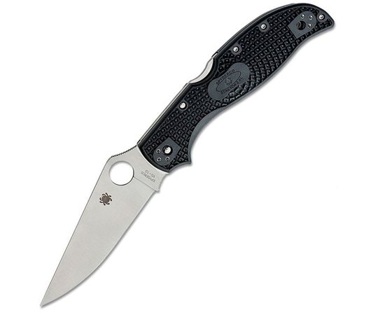 Нож Spyderco Stretch 2 XL FRN, серрейтор (C258SBK), Цвет : Чёрный, Тип режущей кромки: Гладкое лезвие