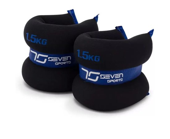 Утяжелители-манжеты для ног и рук 7SPORTS Wrist/Ankle Weights ( 2х1,5кг) ON-3 Black/Blue (пара)