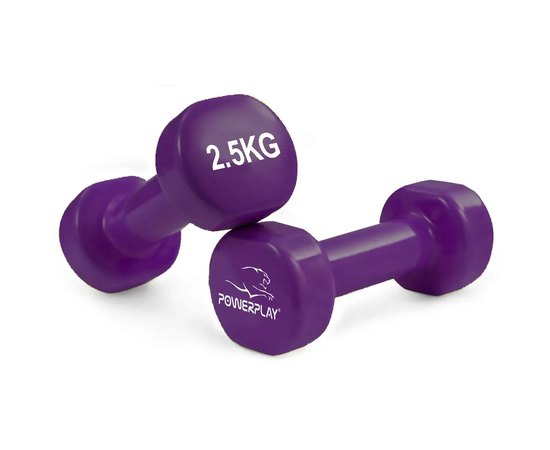 Гантель PowerPlay 4125 вінілова 2*2,5 кг (PP_4125_2.5kg_2in)