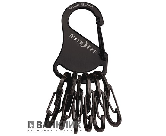 Органайзер для ключей с карабином Key Rack черный/черный (94664022102)