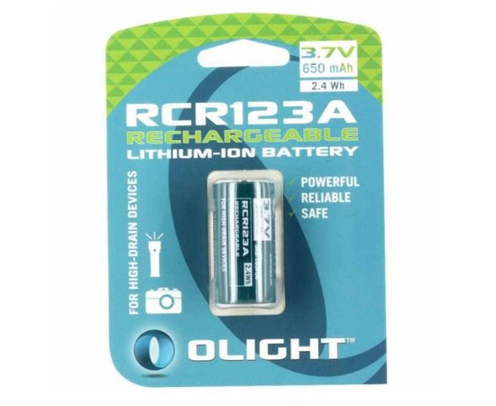 Аккумуляторная батарея Olight RCR123 (16340) 650 mAh (ORB2-163P06)