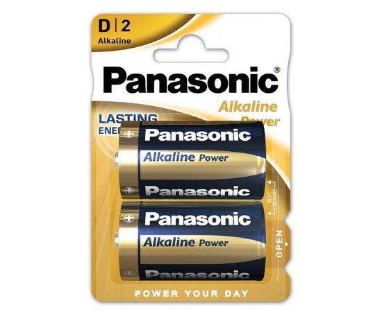 Батарея Panasonic ALKALINE POWER D BLI 2 (LR20REB/2BP)